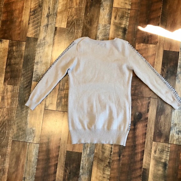 BCBG MaxAzria Camel/Tan Embellished Sweater Tunic - Picture 7 of 7